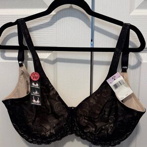 Bali Black Lace Underwire Bra